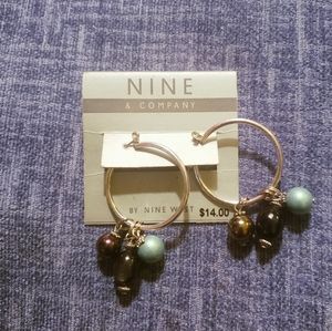 Women's silver hoop earrings